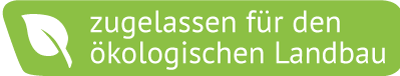 zugelassen für den ökologischen Landbau